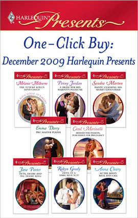 Title details for December 2009 Harlequin Presen: The Future King's Love-Child\A Bride for His Majesty's Pleasure\Dante: Claiming His Secret Love-Child\The Master Player\Bedded for Passion, Purchased for Pregnancy\Duty, Desire and the Desert King by MELANIE MILBURNE - Available